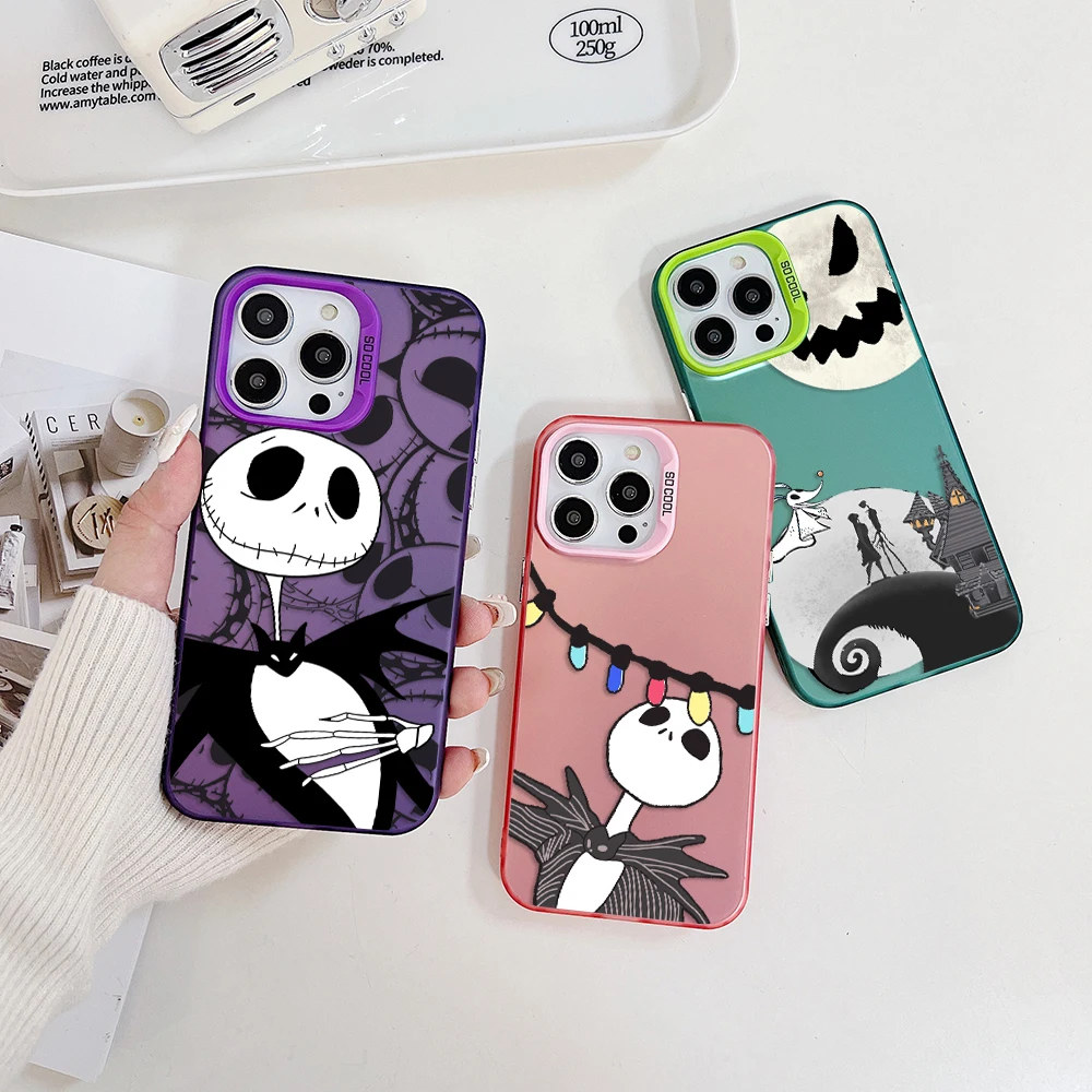 The Nightmare before Christmas custodia per telefono per OPPO A15 A17 A31 A37 A38 A55 A57 A58 A74 A76 A78 A94 A98 4G 5G TPU Cover rigida per PC