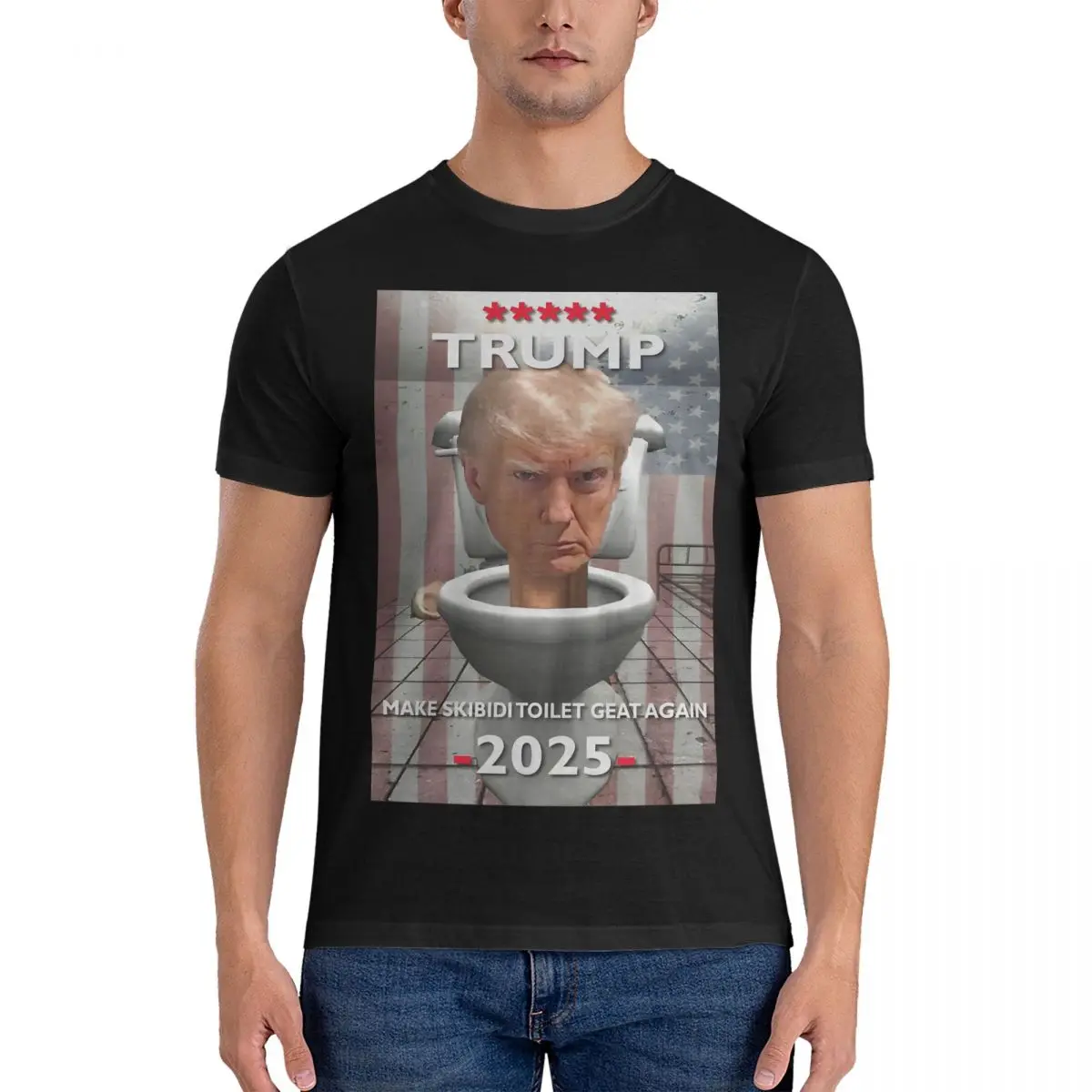 

Забавная Мужская футболка, футболка с изображением Трампа, хлопковая одежда, модная футболка с коротким рукавом и круглым вырезом, футболки с идеей подарка