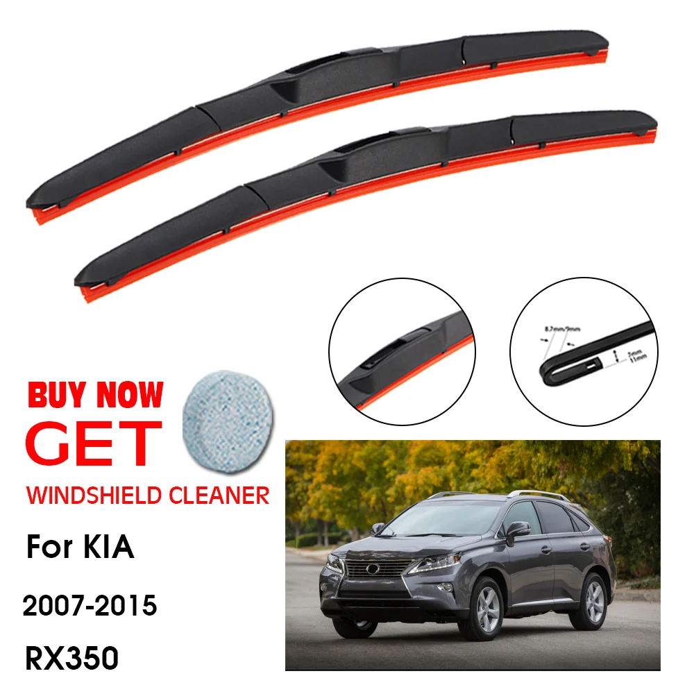 

Car Wiper For Lexus RX350 26"+22" 2007-2015 Front Window Washer Windscreen Windshield Silica Gel Wiper Blades Accessorie