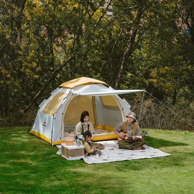 Imagem -03 - Naturehike-outdoor Automática Quick Open Camping Tent Waterproof Família Canopy Tendas Proteção Solar Barraca Acampamento 34 Pessoa