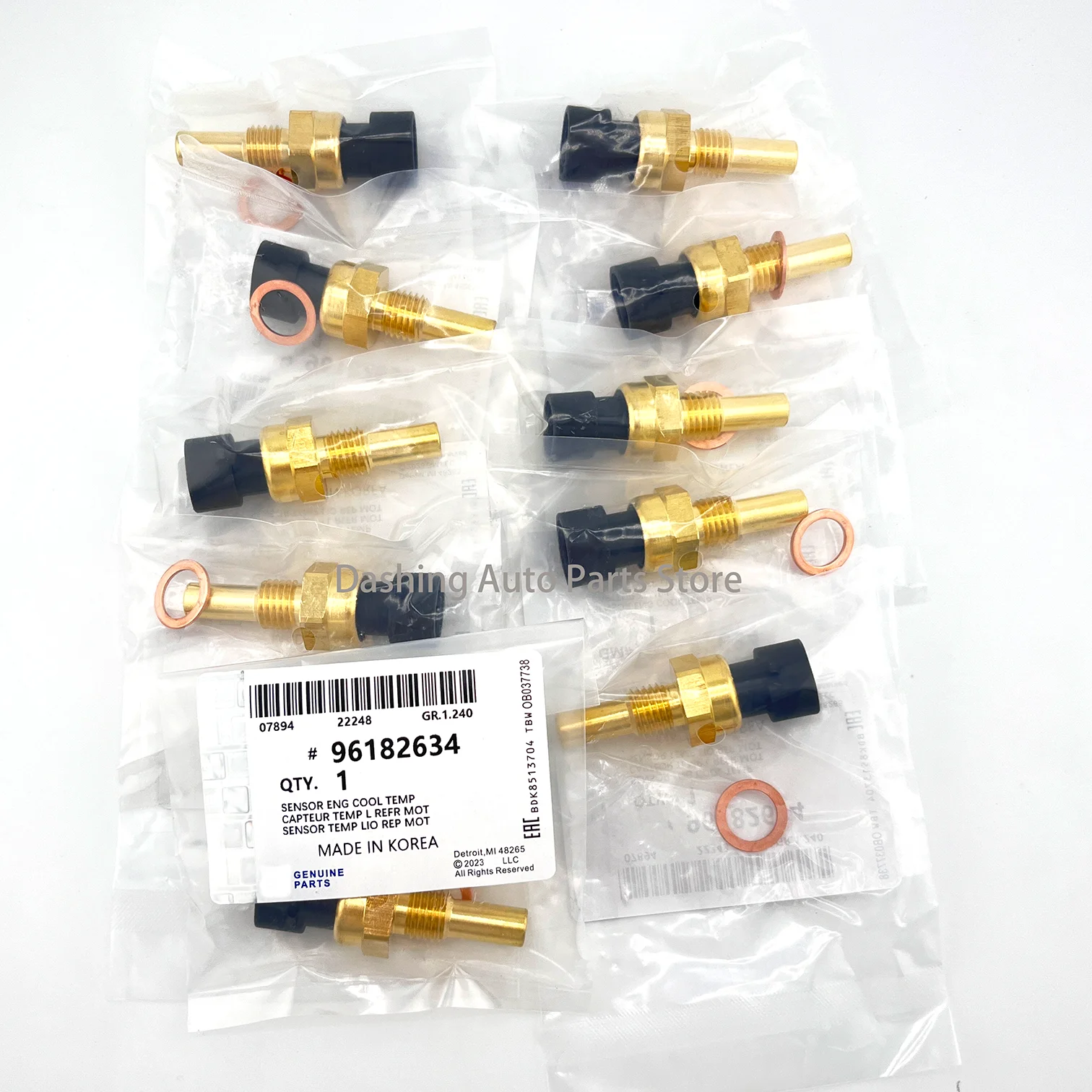 

10PCS Engine Coolant Temperature Sensor For Daewoo Chevrolet Cadillac Buick Pontiac Opel Vauxhall 96182634