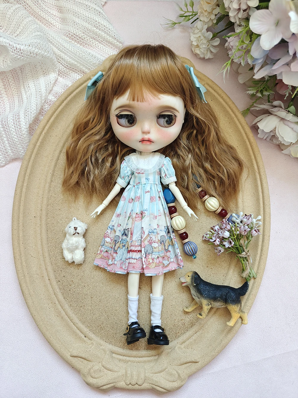 

ICY DBS blythe dolls clothes blythe doll dress Cute blythe clothes dress OB22 OB24 AZONE accessories Blythe Doll Toys for Girls