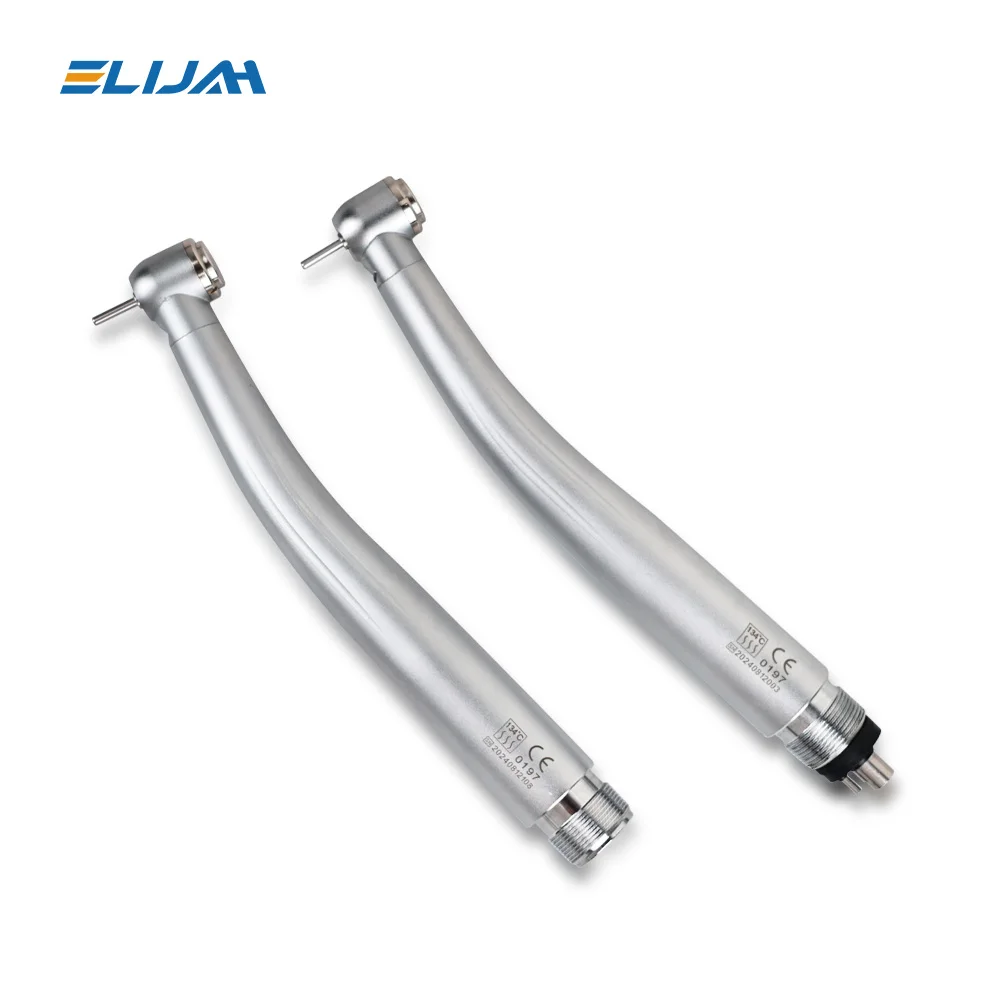 

ELIJAH High Speed Handpiece With LED Lights Air Turbine Ceramic Bearing Triple Water Spray E-Generator Dental Lab Equipment