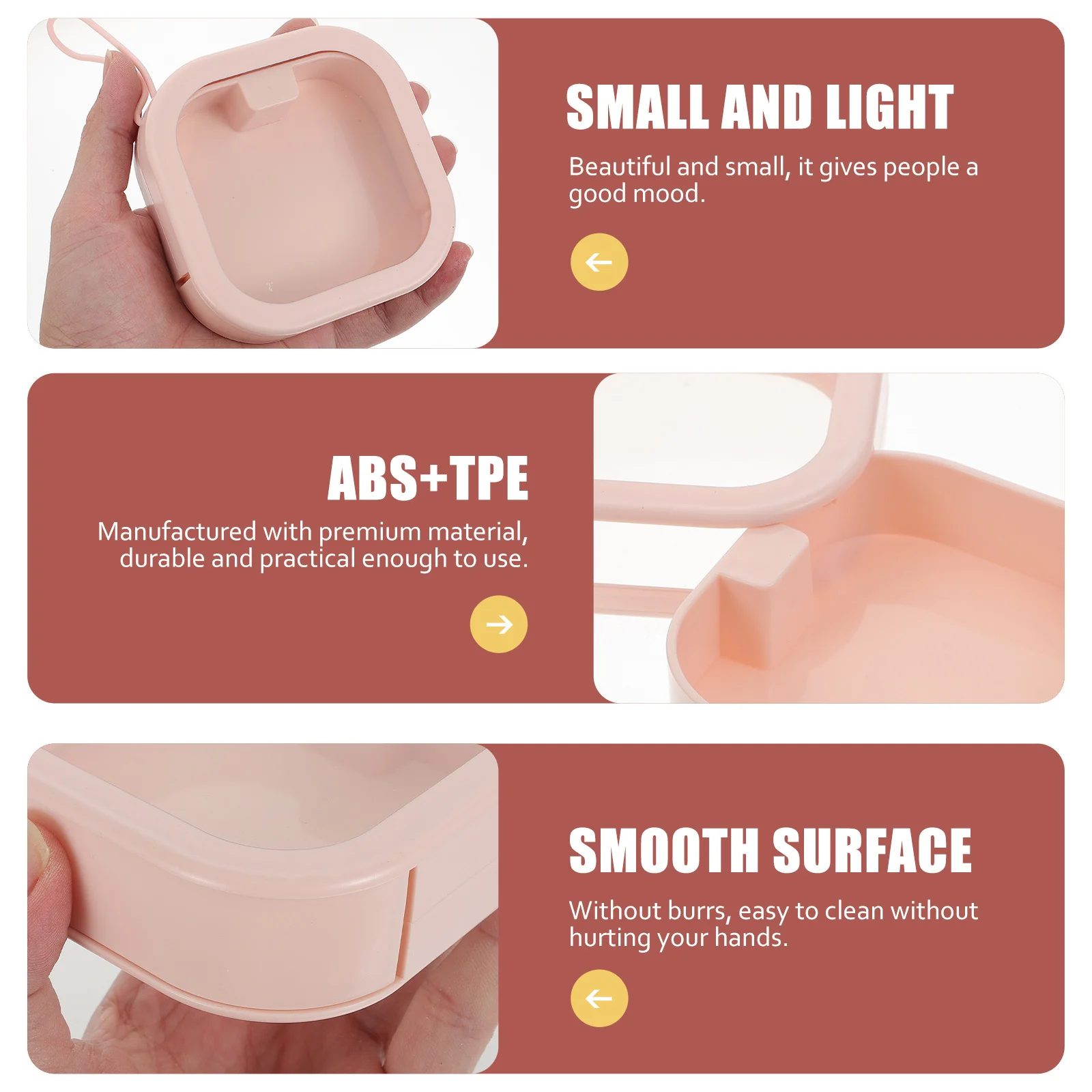 1개입 휴대용 치아 보관함, 틀니/교정기 보관함, 틀니 케이스, 틀니 가드