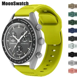 20mm Silicone Sport Strap for Omega X Swatch Joint MoonSwatch Planet Band Quick Release Bracelet for Samsung Galaxy Watch 5 4