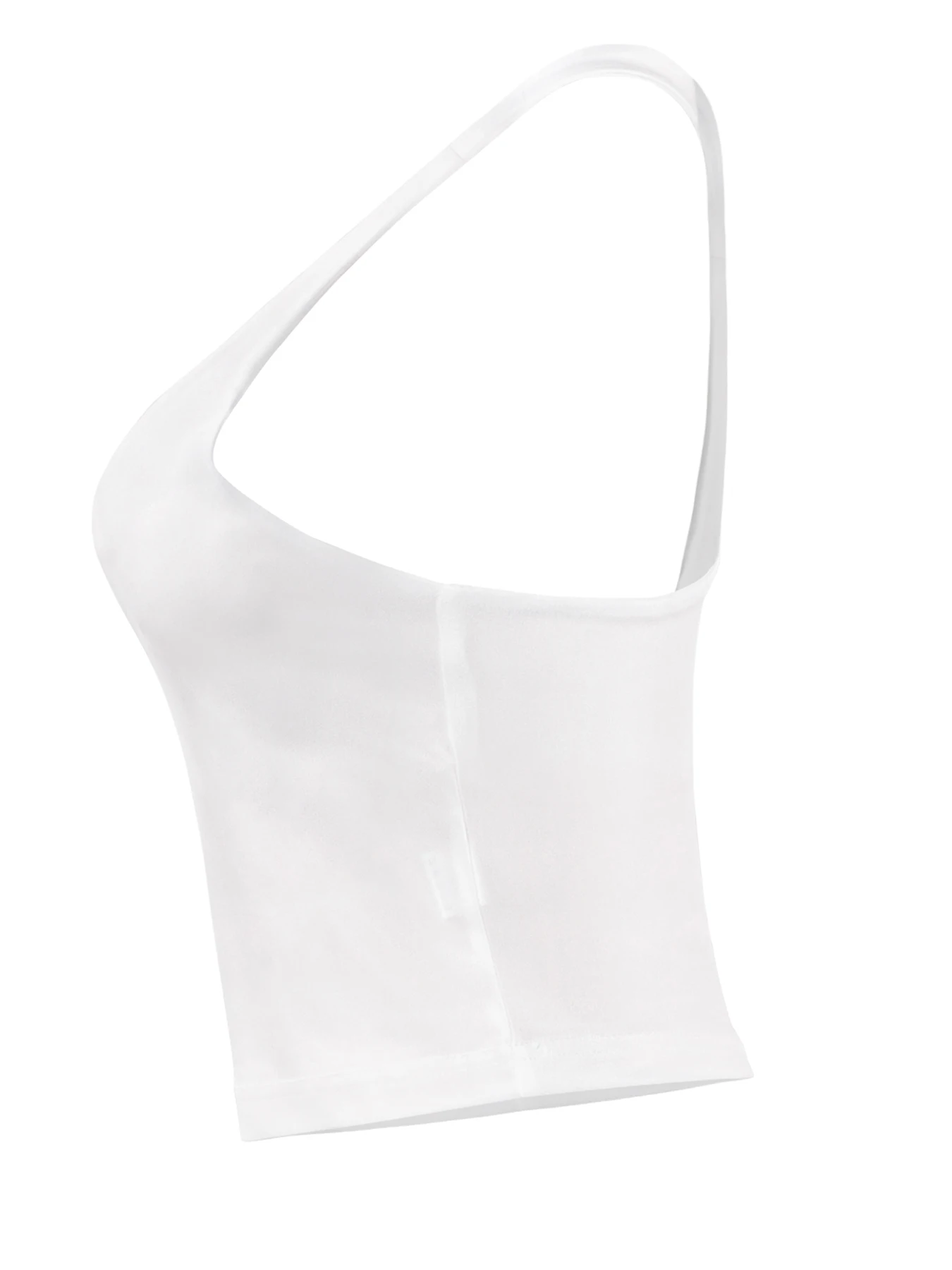 Damen Einfarbiges U-Ausschnitt Ärmelloses Slim-Fit-Top, Lässige Sommermode, Vielseitiges Gestricktes Tanktop für den Alltag – Detail 10