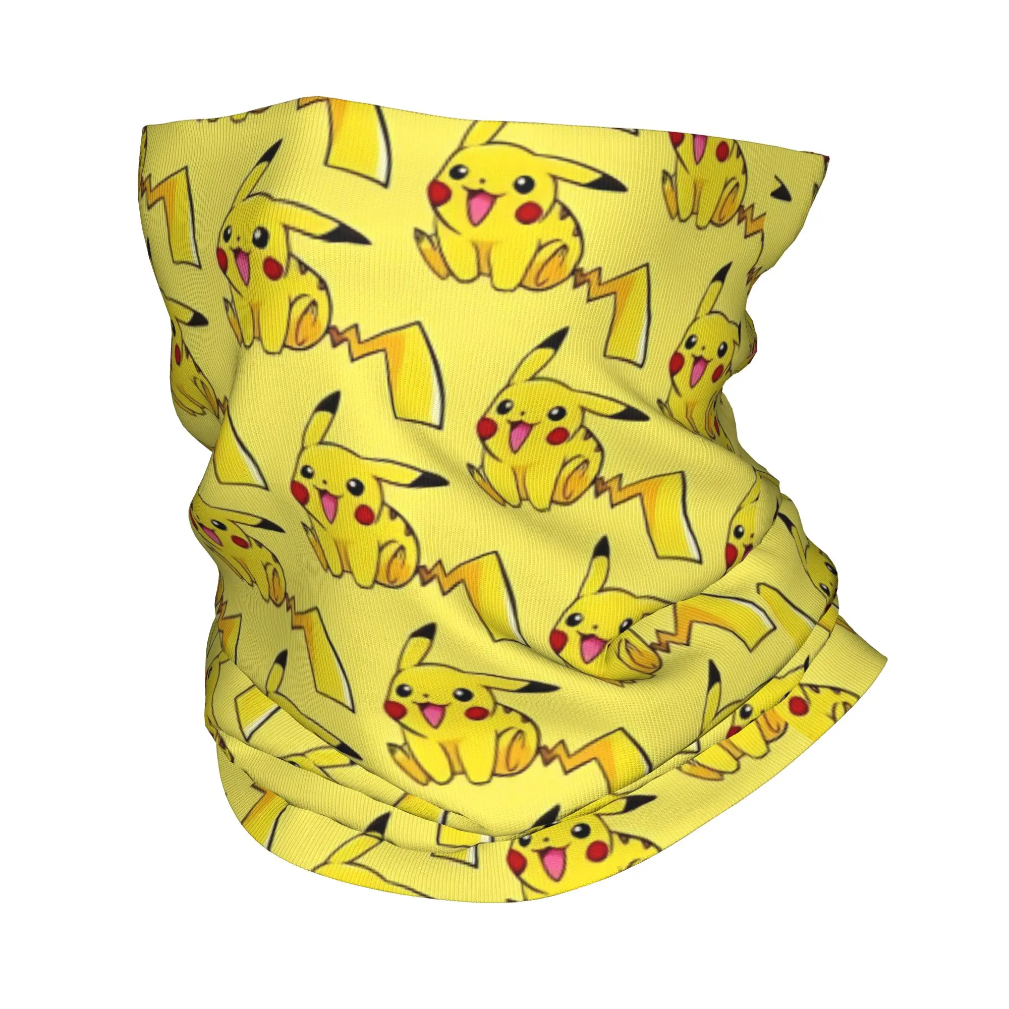 

Pikachu Cute Cartoon Bandana Neck Cover Printed Pokemoned Magic Scarf Multi-use Headwear Hiking for Men Women Adult All Season