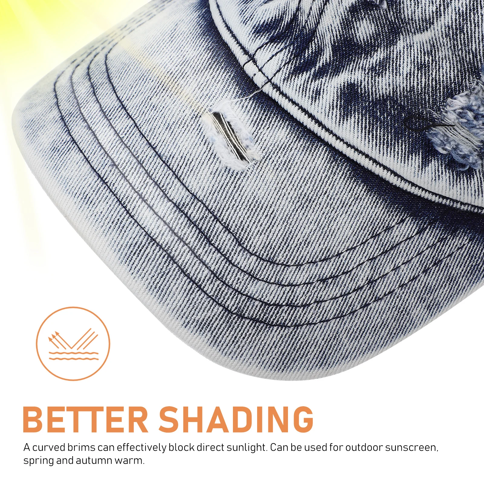 

Washed Denim Hat Women Sun Sunshade Women's Vintage Cap Women’s Baseball Hats for