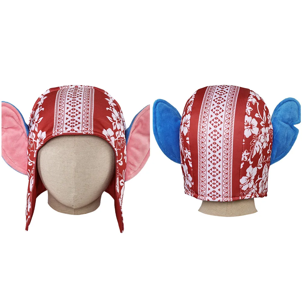 Cartoon Lilo Cosplay Stitch Clothing Accessories Hat Print Cartoon Roleplay Hallowmas Costume Party Carnival Role Play Prop