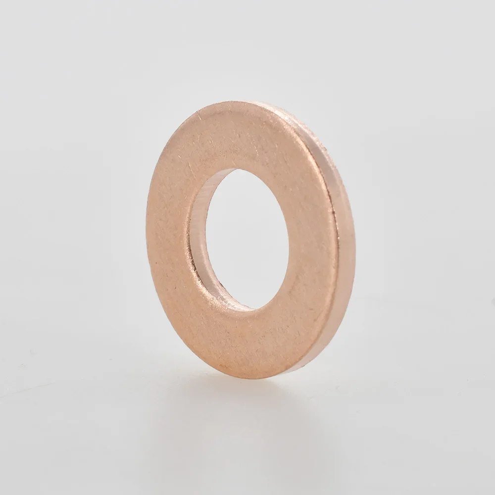 Solid Pure Copper Oil Plugs Sealing Washers O-Ring Gasket Motorcycle Sump Flat Spacers M5 M6 M8 M10 M12 M14 M16 M18 M20 M22 M24