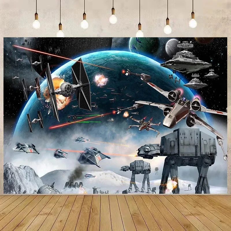 Star Wars Birthday Party Theme Supplies Disposable Cup Plate Napkin Tablecloth 3D Balloon Kid Birthday Decor Baby Shower Gift