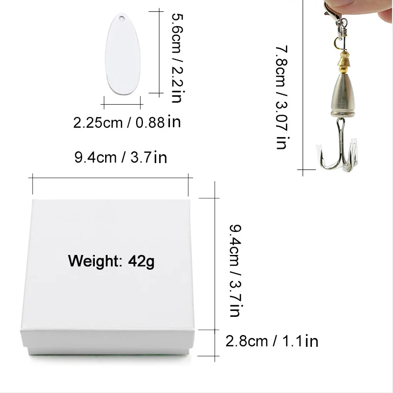 10pcs/lot Double Sided Printing Sublimation Fishing Lures Blanks for Father's Day Gifts in Custom Printing