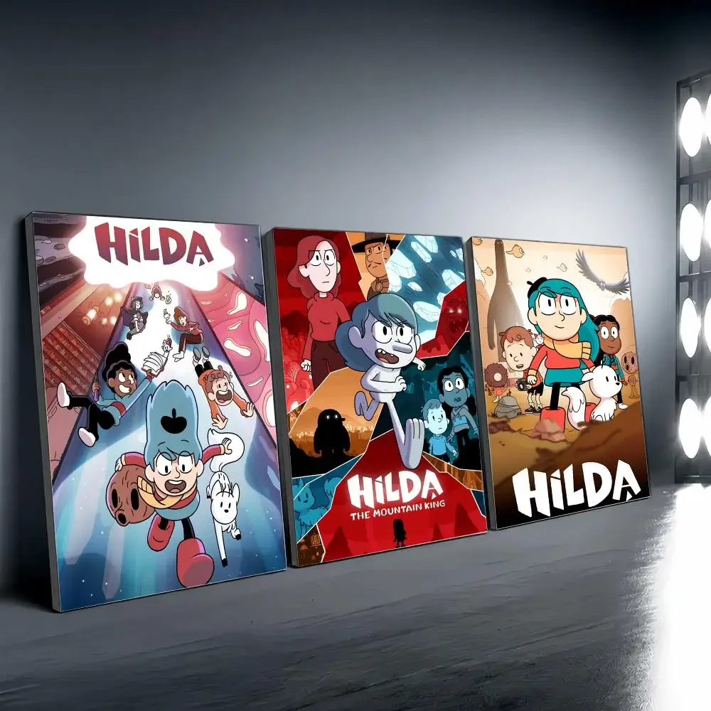 H-Hilda Cartoon Painting Calligraphy Modern Canvas Wall Art for Bedroom & Living Room | Home Decor Gift
