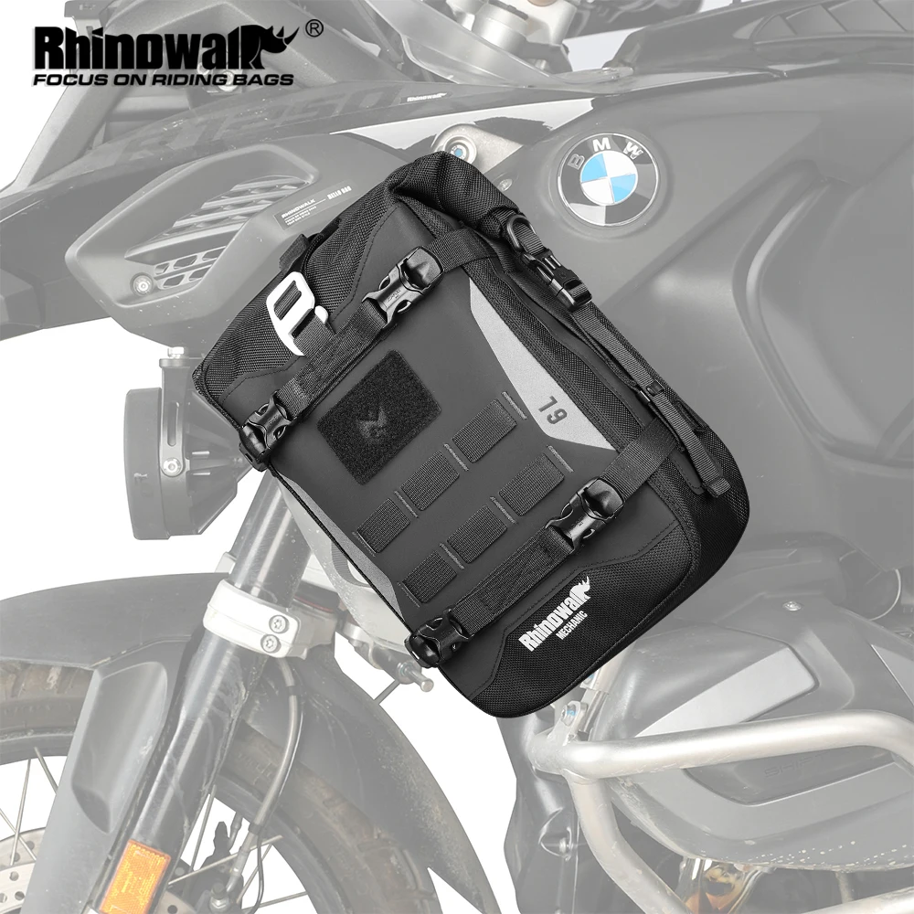 

Rhinowalk Motorcycle Bumper Bag Waterproof 6L Universal Side Frame Saddle Bag Travel Luggage Storage Tool Box Accessories