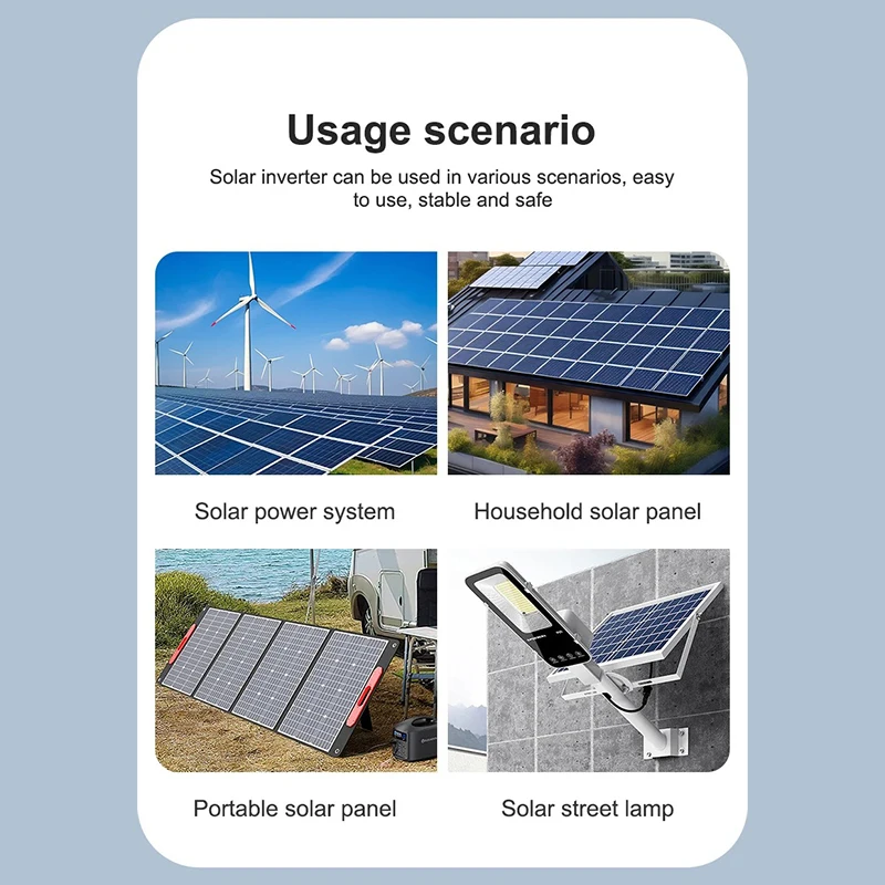 ECGSOLAX 7KW 48V Hybrid Solar Inverter 120V Single-Phase Pure Sine Wave Inverter with MPPT 120A Solar Charger Max PV 500V