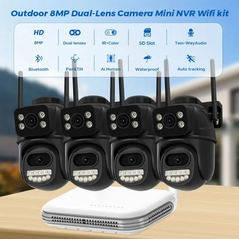 Security Camera System with Monitors Human Motion Tracking Surveillance Cameras System, Cctv Electronic Article Supplies