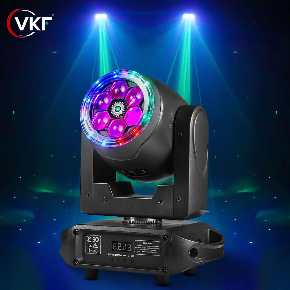 

LED RGBW Beam Moving Head Disco Lighting 6 Bee Eye Stage Lights Bar HD Lens Atmosphere Stage Lighting Equipment For DJ Party