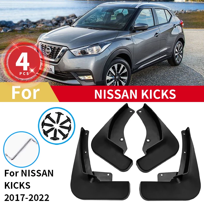 

For Nissan Kicks Mud Flap Dirtboard Fender Car Splash Guard 2017-2022 Saves Front Rear Wheel Mudflaps Mudguard Accessories