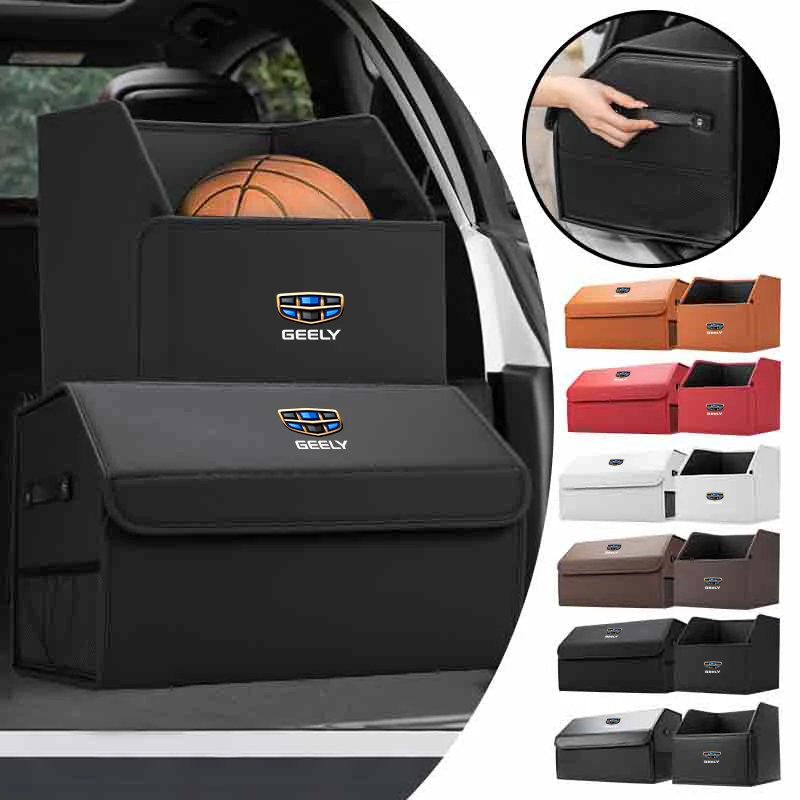 

Car Trunk Storage Box Organizer Foldable Stowing Tidying Container Bag For Geely Emgrand X7 EC7 EX5 EX2 Coolray Monjaro 2024