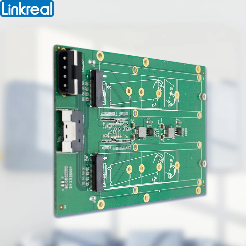 Imagem -03 - Linkreal Sff8654 a Porta M.2 m Chave Nvme Adaptador Card-lrfcf512