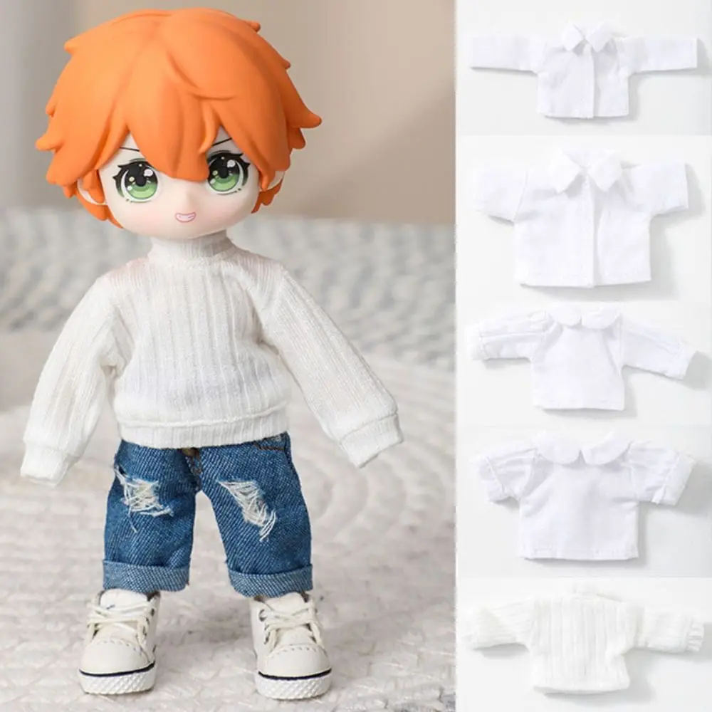 

Модные леггинсы для куклы ob11 1/11, Одежда для куклы Bjd 1/12, футболка для куклы, топы, повседневная одежда, рубашки, аксессуары для кукол DIY