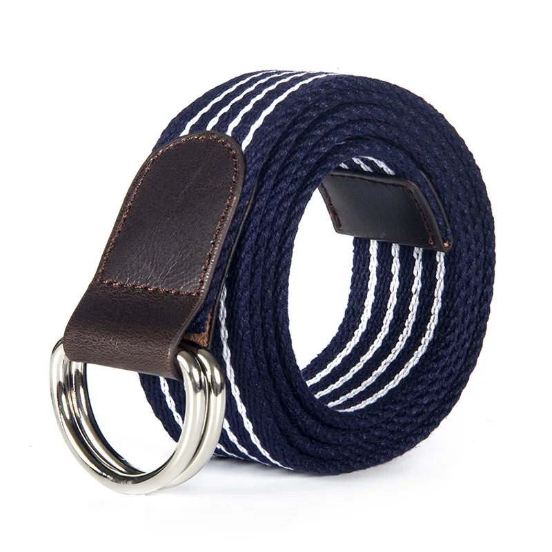 Nieuwe Casual Double-Loop Gesp Riem Riemen Vrouwen Riemen Riemen Canvas Riemen Vrouwen Mode Riemen Voor hoge Kwaliteit Dames