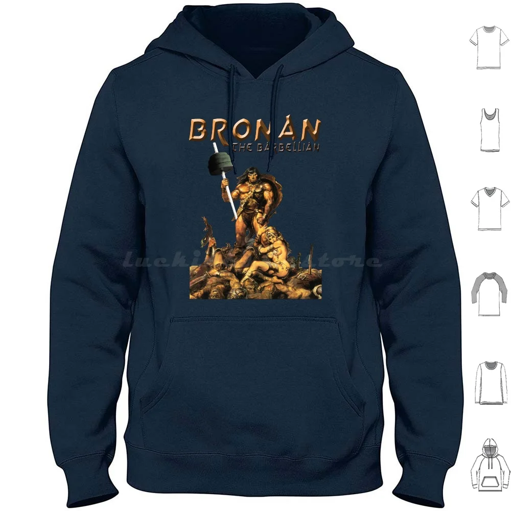 

Bronan The Barbellian Hoodies Long Sleeve 1Gym Lifting Bro Weights Free Weights Training Powerlifting Gym Gym