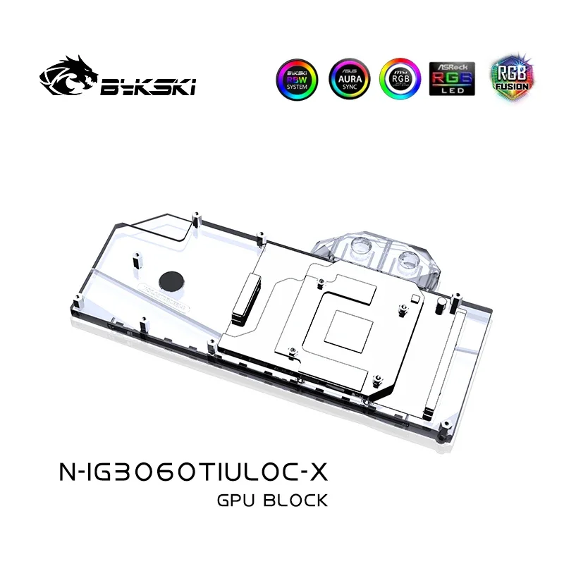 Bykski N-IG3060TIULOC-X-V2 GPU Water Block Use for IGAME RTX 3060 Ti Advanced OC/iGAME RTX 3060 Ti Ultra OC/Video Card/Radiator