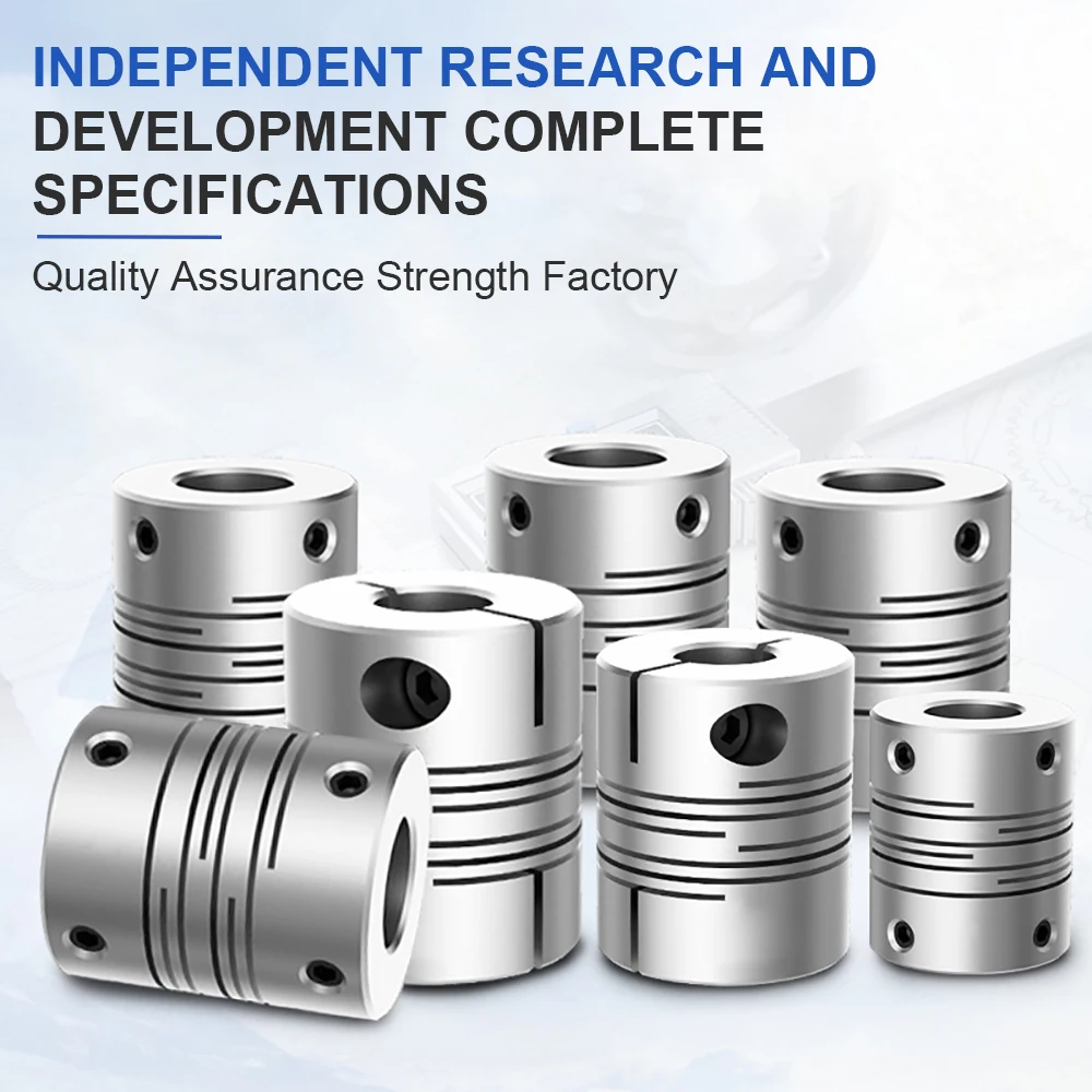 Parallel Line Coupling  LT D19L25Motor Flexible Shaft Coupler Aluminum Alloy Connection Encoder 3D Printer Groove Cardan