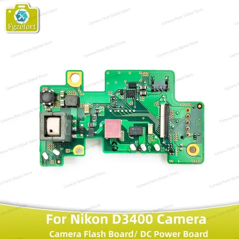 니콘 D3400 전원 보드 DC/DC 드라이버 PCB 플래시 보드, 카메라 교체 예비 부품