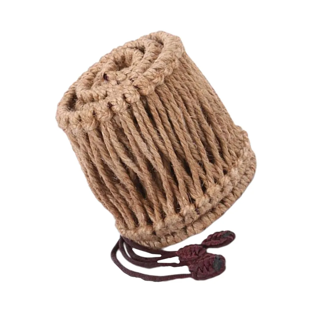 

1pc Handmade Ethereal Drum Wrapping Durable Decorative Light Brown Adjustable Rope For Ethereal Drum Decoration Craft Rope Retro