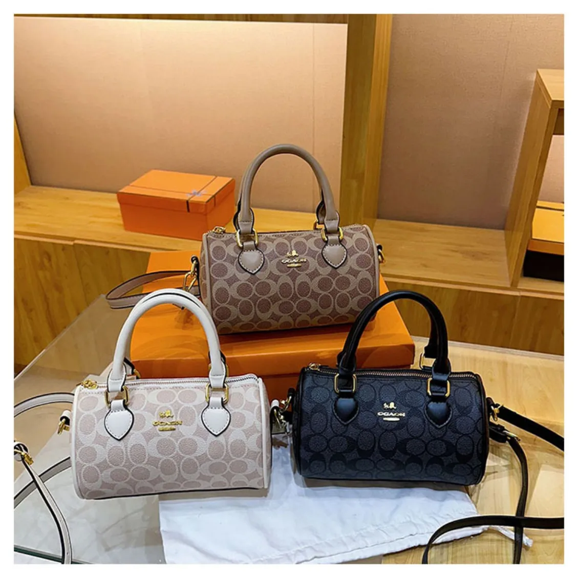 最新のトレンドレディース、軽量高級レトロハイエンド多機能ハンドバッグ、シングルショルダークロスボディバッグ、ミニクラシックピローバッグ