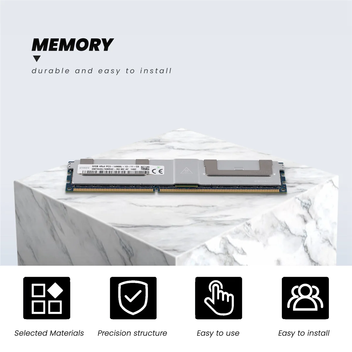 OOKU-DDR3 32GB REG Server RAM Memory 4RX4 PC3 14900L 1866Mhz REG Server Memory