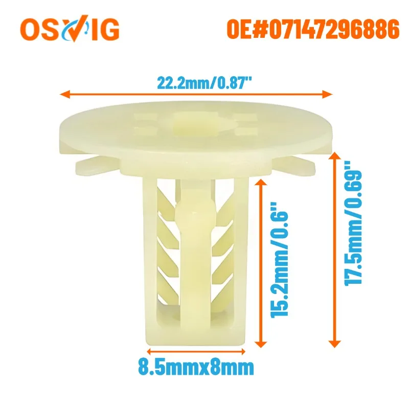

10pcs OE#07149248255 for BMW 123 Series 4 Series M3M4 Side Skirt Panel Trim Side Chassis Fixing Nut Seat Buckle