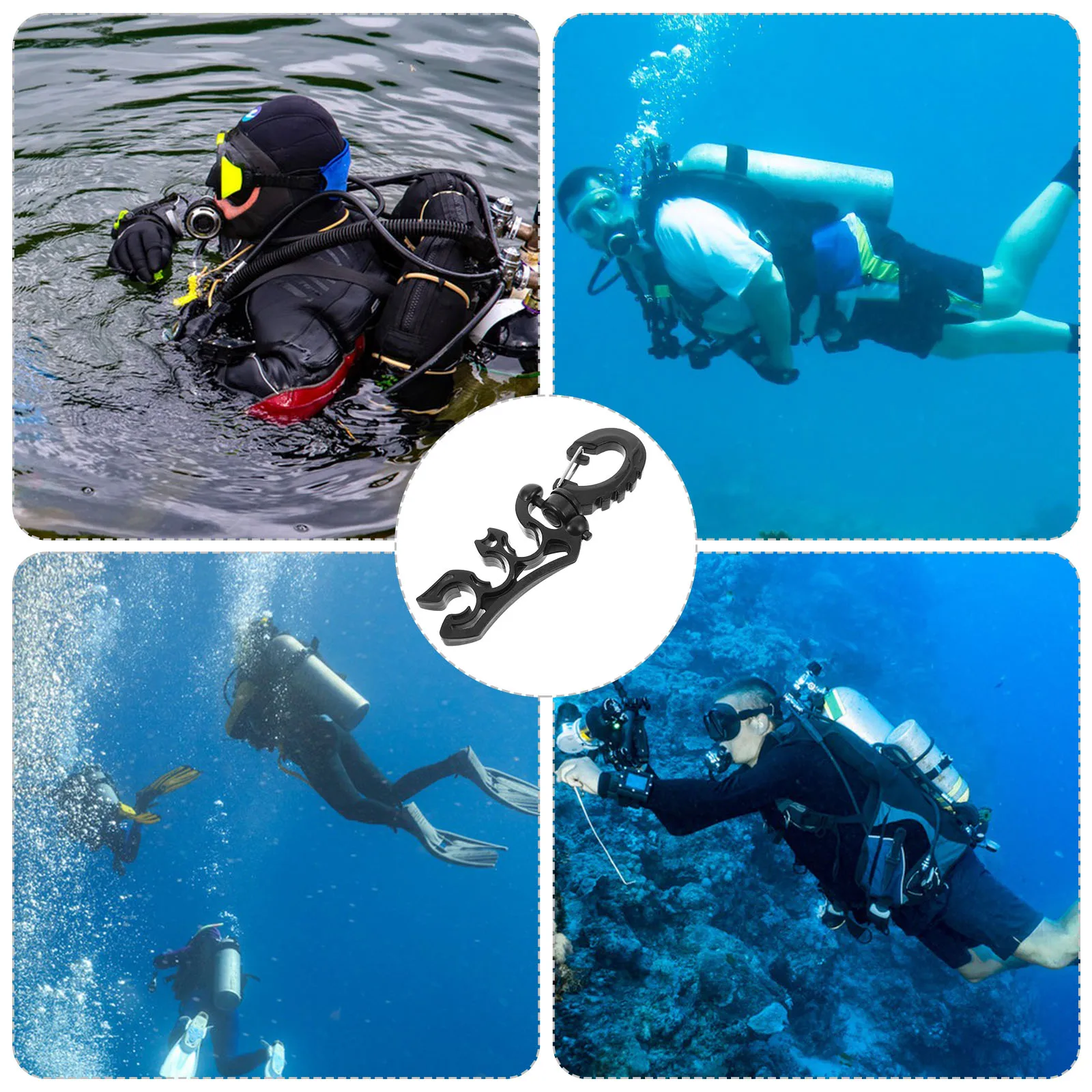 

Universal Snorkel Hose Clip Durable Plastic Mask Snorkel Holder Easy Install Diving Accessory Scuba Gear Replacement Diving Clip