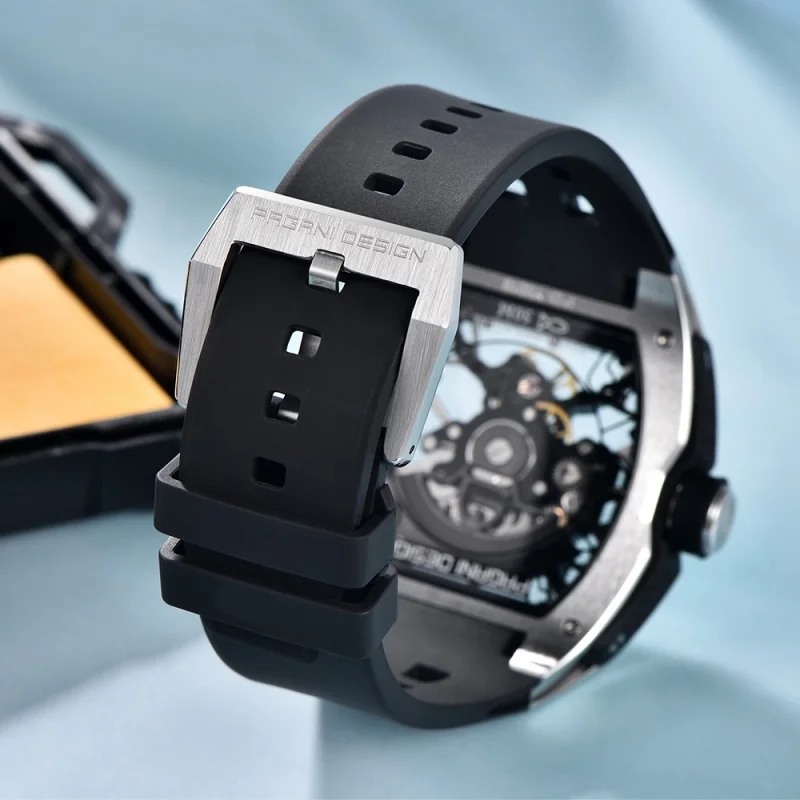 PAGANI DESIGN YS018 جديد 42 مللي متر الهيكل العظمي الهاتفي ساعة ميكانيكية للرجال ماركة فاخرة الياقوت الزجاج ساعة أوتوماتيكية 50 متر مقاوم للماء #6