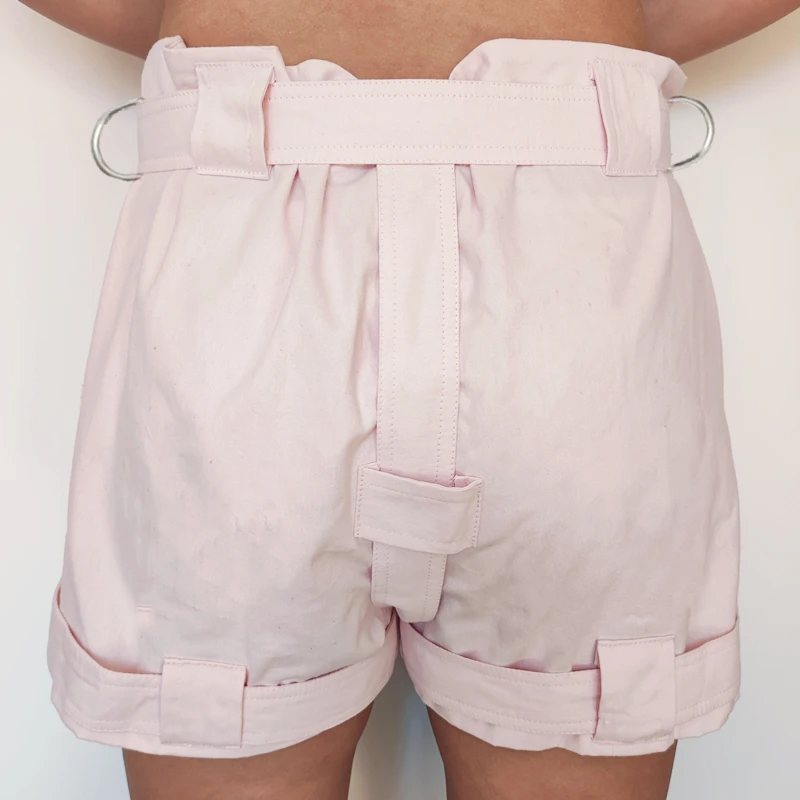 ABDL/DDLG Locking Shorts Chastity Underwear Bondage Lockable Cover Pants Anti Diaper Removal