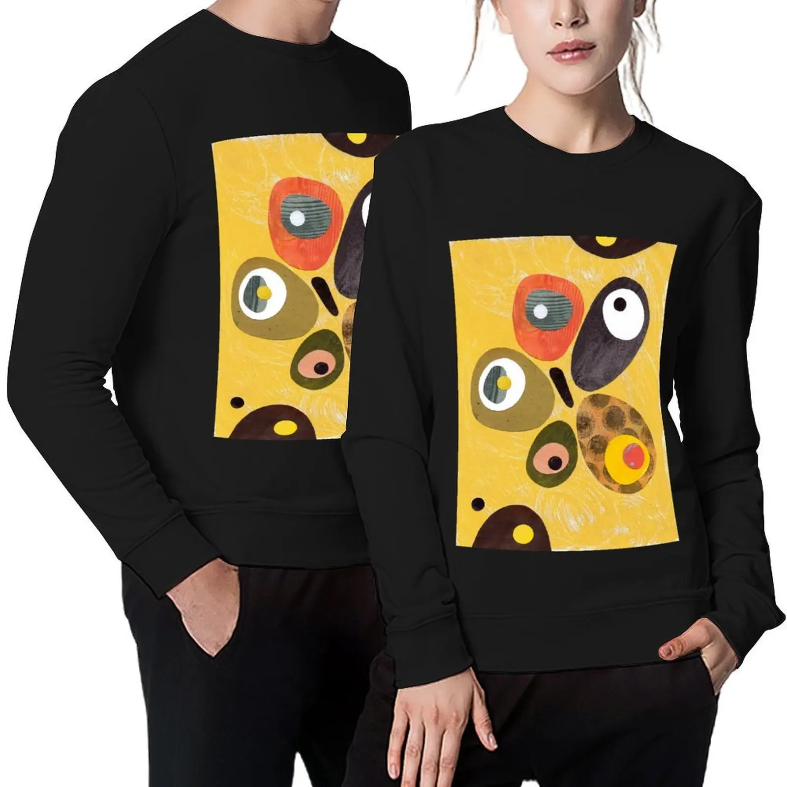 

50s 60s style retro colourful design Pullover winter clothes men's sweat-shirt men's sweat-shirt set new sweatshirts