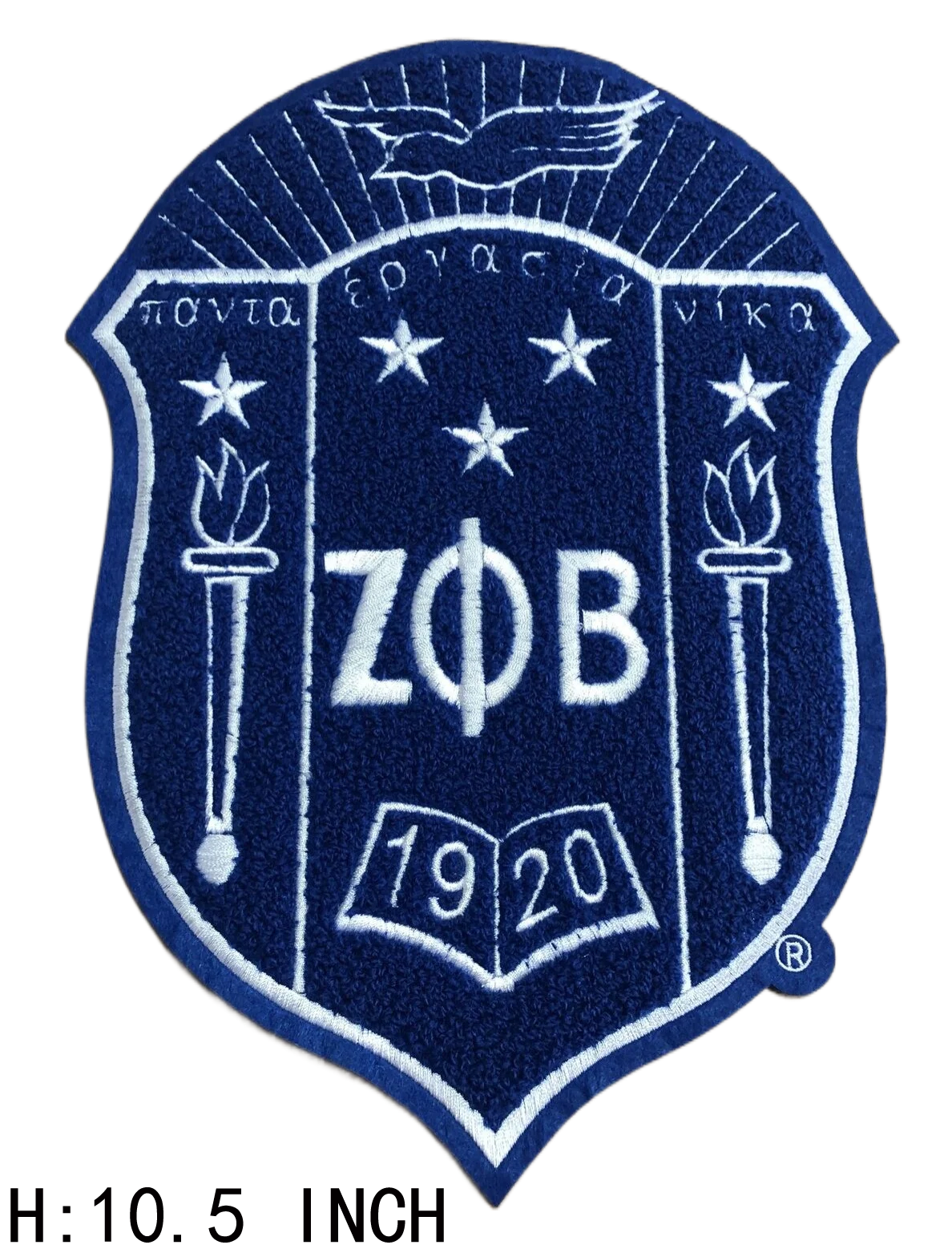 11 naszywek Cal Zeta Phi Beta Sorority, od 1920 haftowana naszywka i naszywki szenilowe