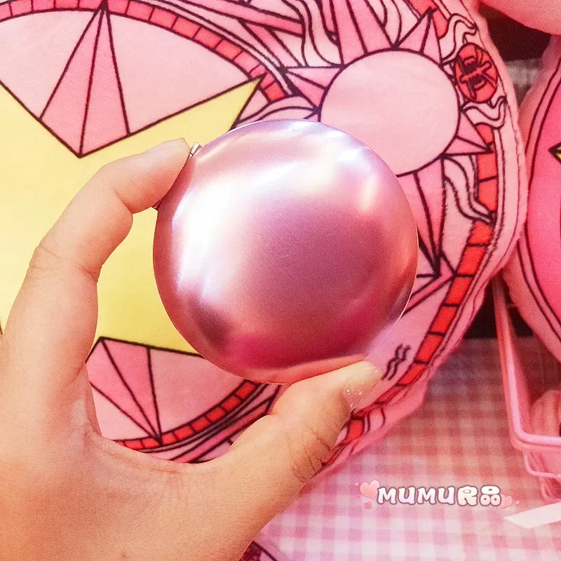 Anime  Sailor Moon Makeup Mirror Cute Figure Tsukino Usagi Magic Stick Crystal Folding Double Sided Mirror Girl Festival Gifts