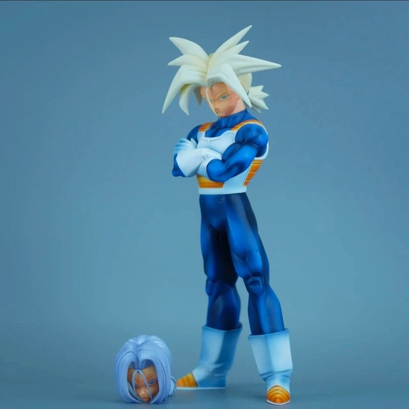

Dragon Ball Z супер стволы фигурка сменные головки Future Trunks фигурки ПВХ 31 см статуя коллекция модель орнамент подарки