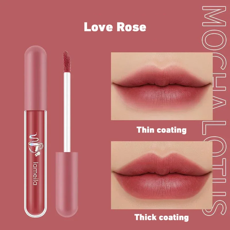 

Sdotter 6 Colors Matte Lipgloss Liquid Lipstick Makeup Lip Color Batom Long Lasting Sexy Red Pink Nude Lip Gloss Bulk Waterproof