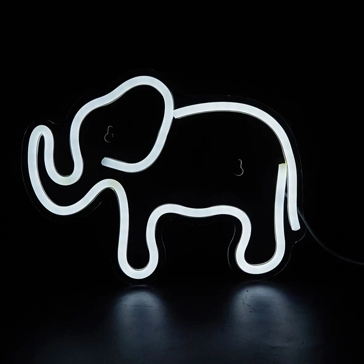 Chi-Buy 1PC Elephant Shape LED Neon Sign USB Powered For Bedroom Room Wall Decoration Neon Light Signs Suitable For Holiday