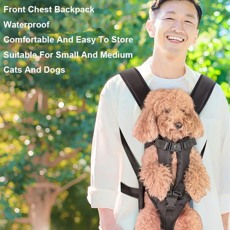 

Pet backpack for cats and dogs, travel dog bag for carrying animals, small and medium-sized dogs, small dogs, chest pet bag
