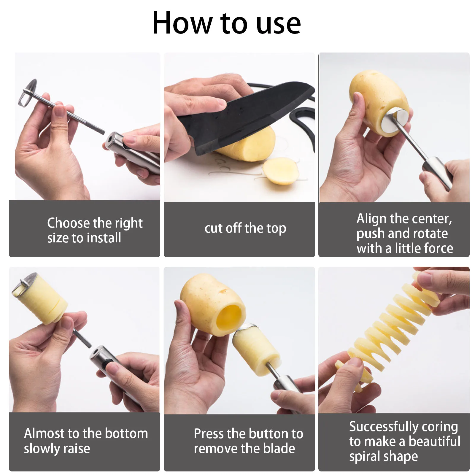 Broca Corer de frutas vegetais com alça antiderrapante ergonômica, Dennator para perfuração, esvaziamento, batatas de abobrinha, cenoura pêra