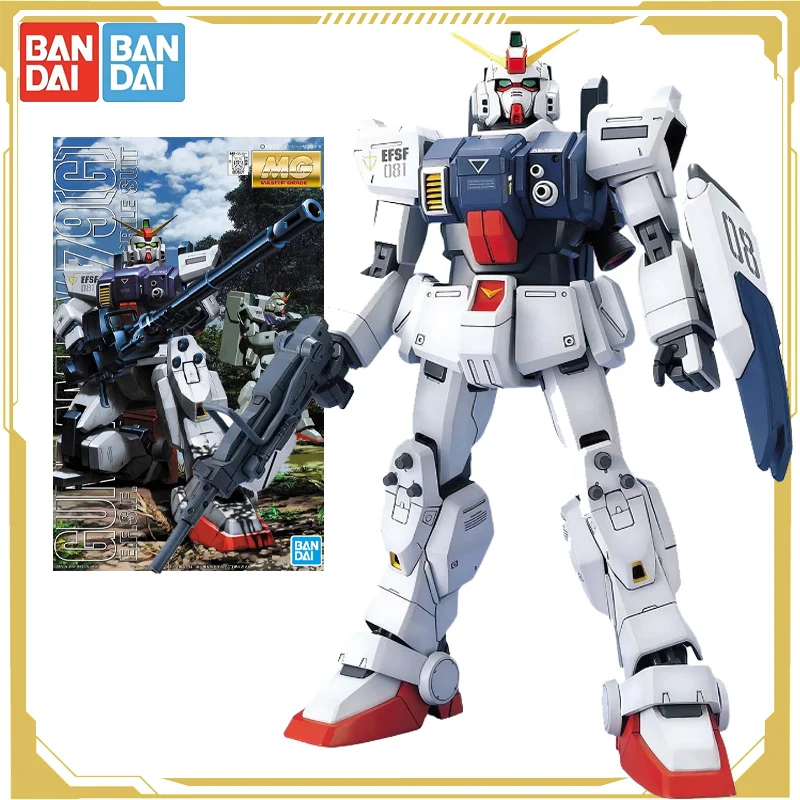 

Bandai Original GUNDAM Anime Figure Assembly Model MG 1/100 RX-79G Marine Gundam Action Figure Toys for Boys Girls Kids Gift