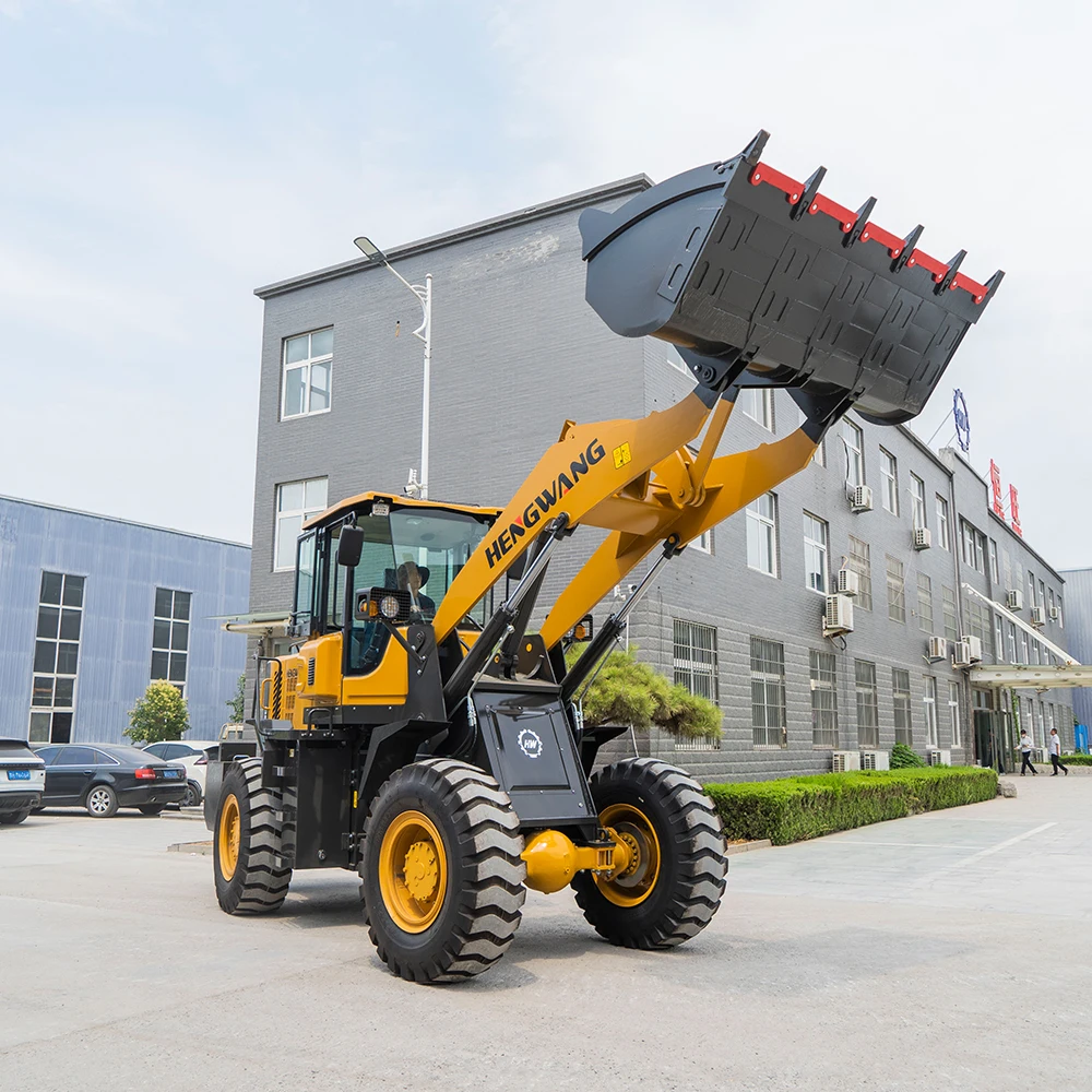 جرافة ذات عجلات 3 طن لجميع التضاريس، جرافة عجلات صغيرة يورو 5، جرافة آلات هندسة البناء مصنوعة في الصين حسب الطلب