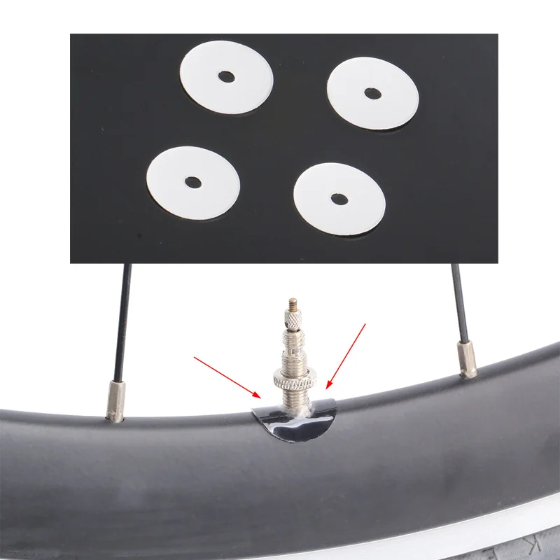 

Велосипедная наклейка на клапан Presta, горная дорога, велосипедная трубка, прокладка для шин, обод, защитная газовая воздушная насадка, клейкая накладка