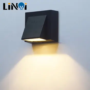 절묘한 디자인의 LED 벽 램프, 싱글 헤드 베란다 벽 스콘스 조명, 실내 야외 조경 조명, AC110, 220V