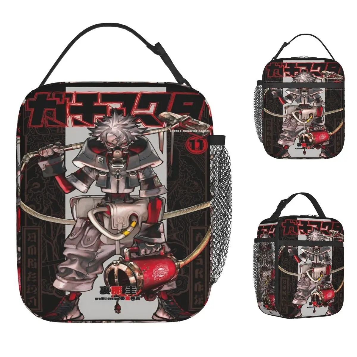 

Изолированная сумка для обеда Gachiakuta Manga Rudo Merch Zanka Riyo Enjin Контейнер для обеда INS Модный холодильник Термальный ящик для бенто для школы